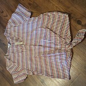 Madewell Colorful Gingham NWT Cotton Top CCC